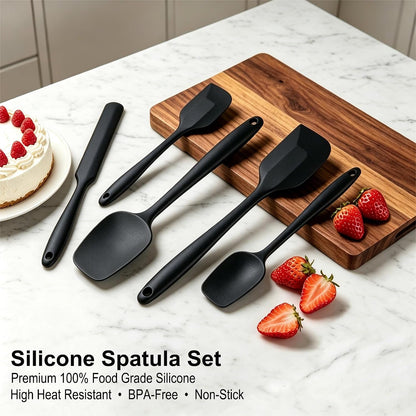 Silicone Kitchen Cooking Utensils Set Heat Resistant,14-Piece5