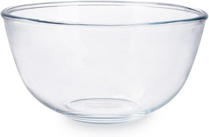 Glass Mixing Bowl 2 Litre - 21(Dia) Cm, Clear, Can Be Used for Heating Delicate Ingredients & Sauces - Microwave, Conventional Oven & Dishwasher Safe, P5841