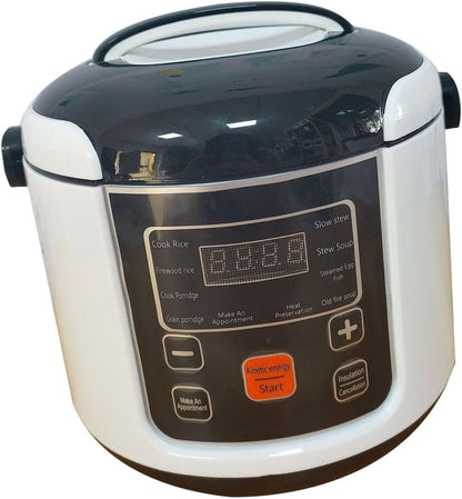 2L Rice Cooker Small, Mini Rice Cooker with Removable Nonstick Pot, Travel Rice Cooker for Soup Grain Oatmeal Veggie, Small Travel Cooker for 2‑4 People, Small Rice Cooker (12V)6