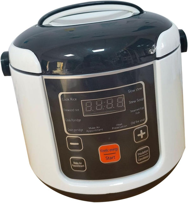 2L Rice Cooker Small, Mini Rice Cooker with Removable Nonstick Pot, Travel Rice Cooker for Soup Grain Oatmeal Veggie, Small Travel Cooker for 2‑4 People, Small Rice Cooker (12V)6