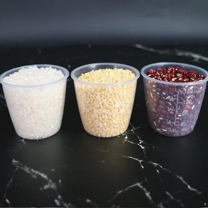5Pcs Plastic Transparent Rice Measuring Cup, Rice Cooke Laundry Measuring Cup Replacement Tools - for Kitchen Dry and Liquid Ingredients Measuring (160Ml)6