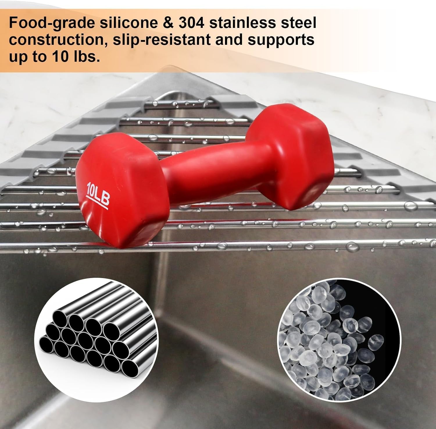 corner-sink-caddy-triangle-dish-drying-rack-for-sink-corner-sponge-holder-roll-up-dish-drying-rack-over-the-sink-stainless-steel-kitchen-sink-organizer-drainer-mat-sponge-caddy-for-counter-storage