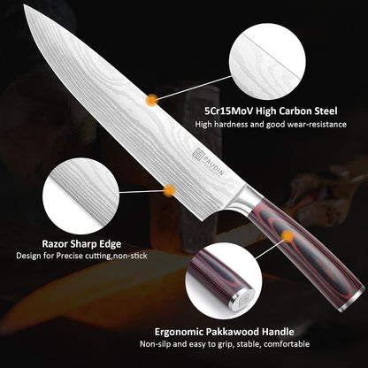 Chef Knife, 10 Inch Meat Knife, Ultra Sharp Kitchen Knives6