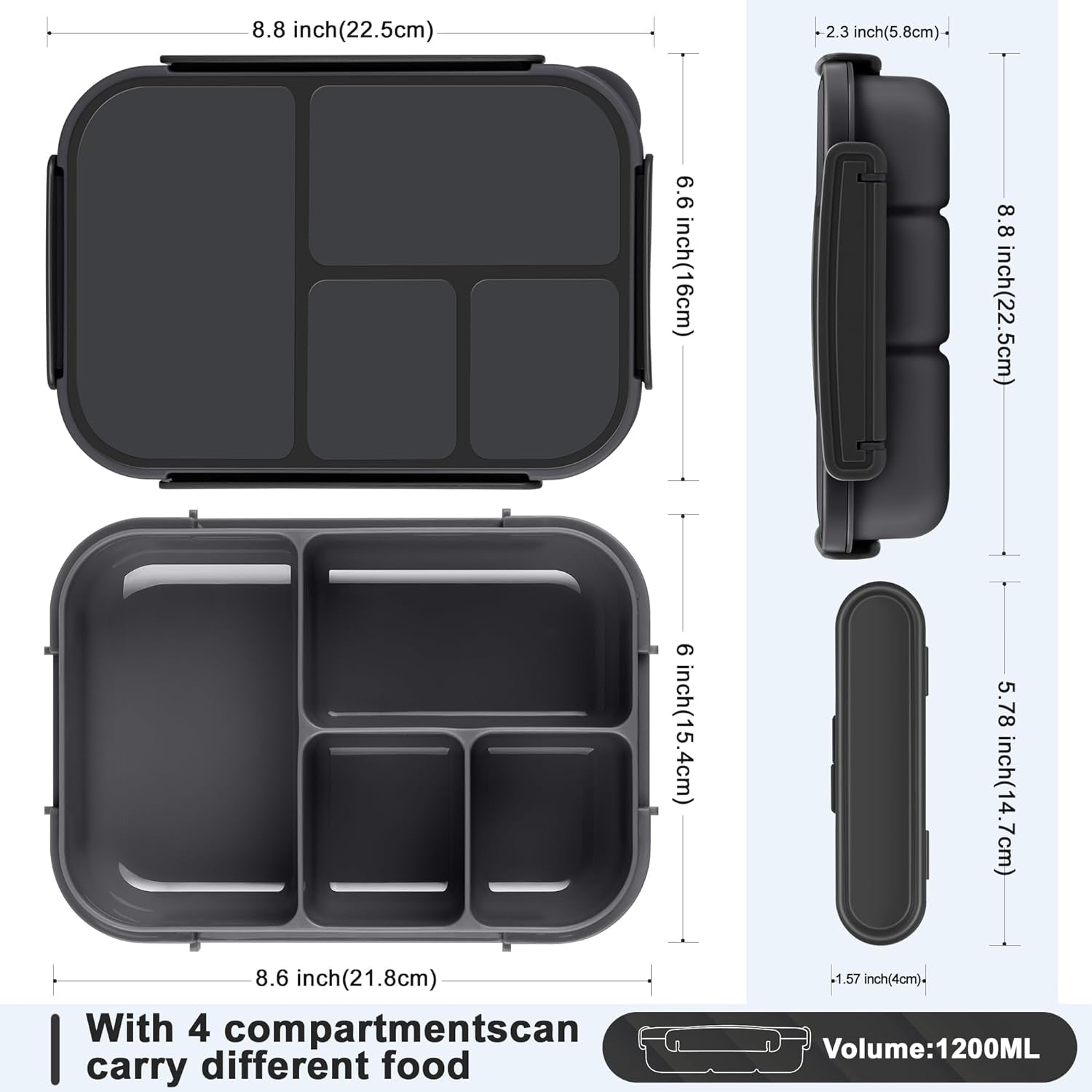 lunch-box-kids-bento-box-adult-leakproof-lunch-containers-for-adults-kids-toddler-1200ml-4-compartments-bento-lunch-box-with-utensil-microwave-dishwasher-freezer-safe-dark-gray