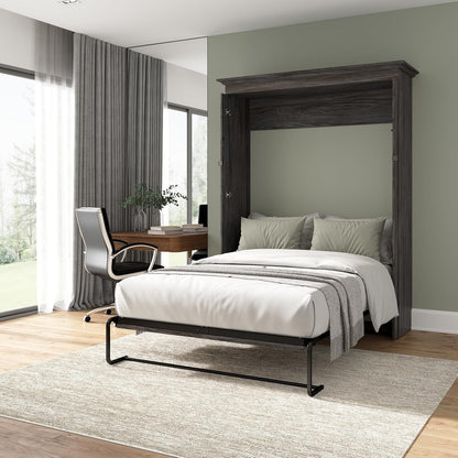 Full Murphy Bed, Walnut Grey, Versatile, 66W2