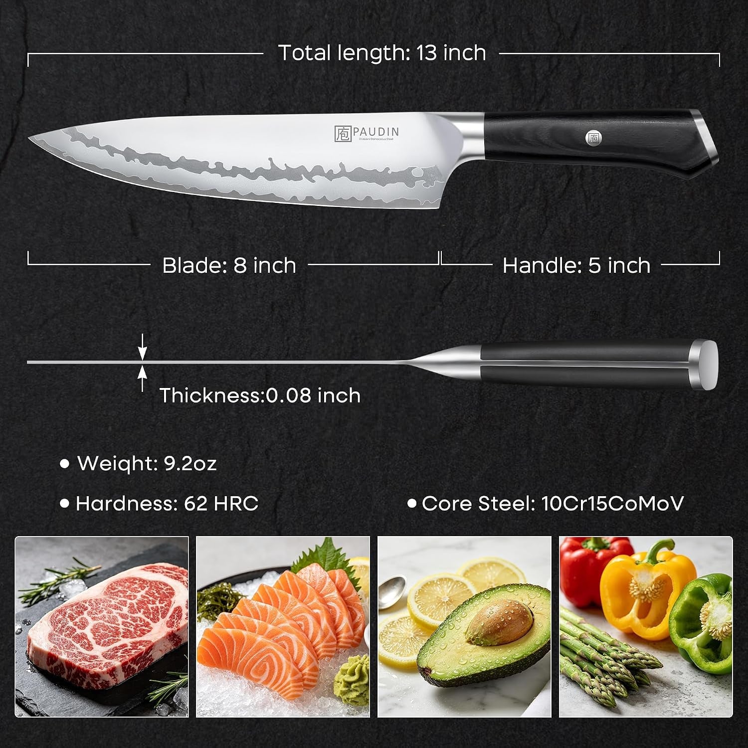 chef-knife-8-inch-ultra-sharp-kitchen-knife-62-hrc-9-layer-high-carbon-steel-professional-chefs-knife-with-full-tang-ergonomic-wood-handle-meat-vegetable-slicing-knife-gift-for-men-women