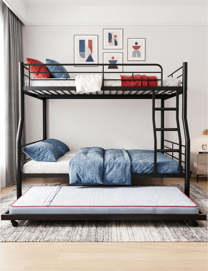 Full XL over Queen Bunk Bed with Trundle, Convertible Detachable 3 Beds7