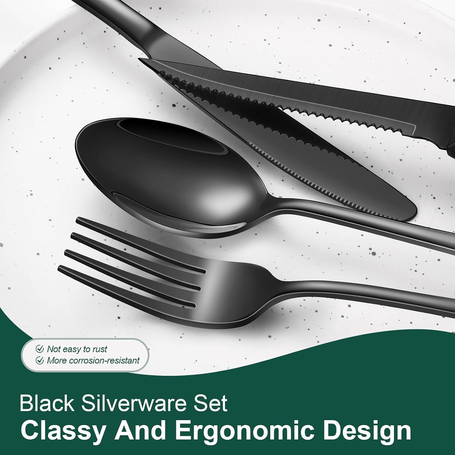 24-piece-black-silverware-set-with-steak-knives-black-stainless-steel-flatware-set-for-4-food-grade-tableware-cutlery-set-rust-proof-mirror-polished-dishwasher-safe