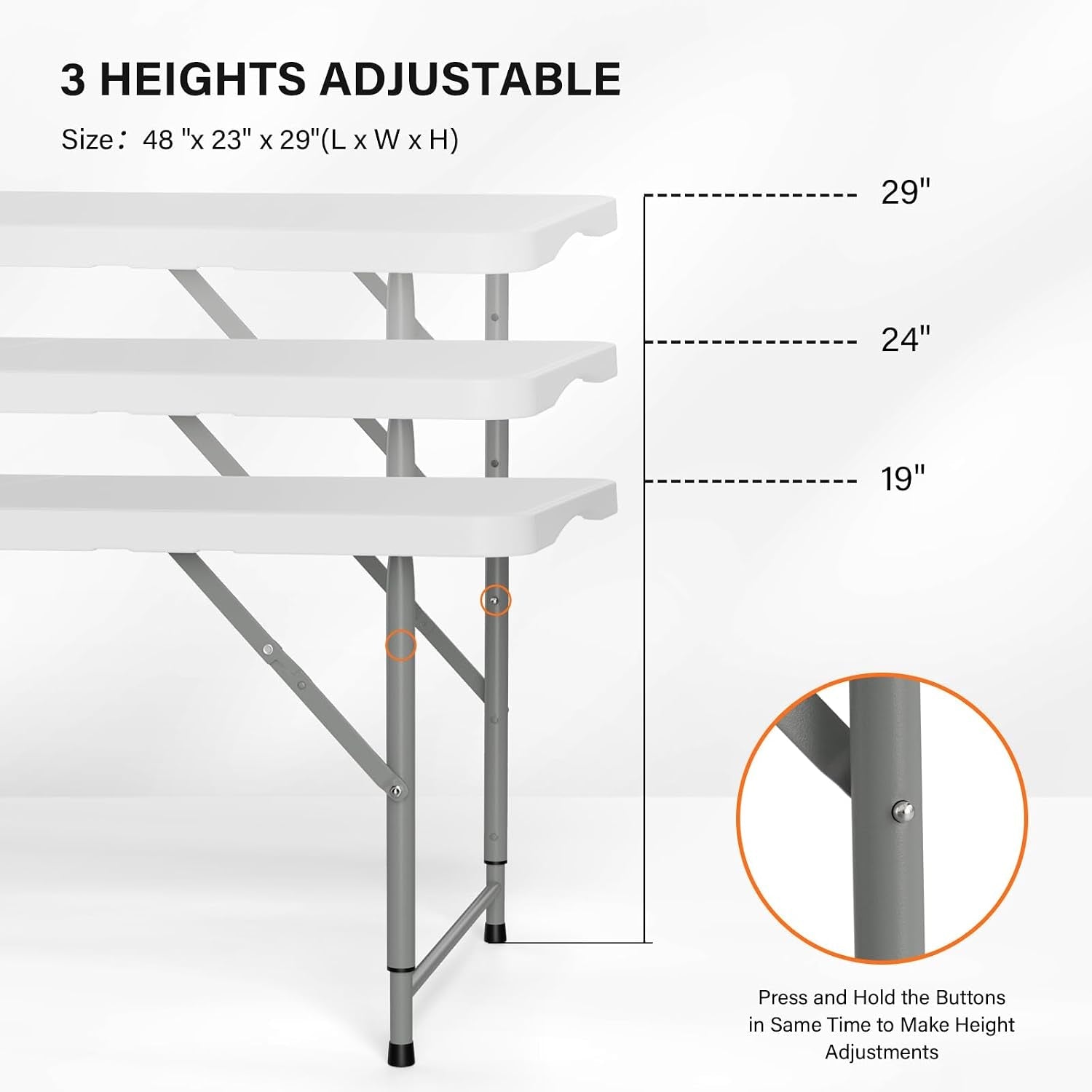 4-ft-plastic-folding-camping-table-3-level-adjustable-height-portable-in-outdoor-party-picnic-dining-desk-garden-soccer-multipurpose-entertaining-activities-white