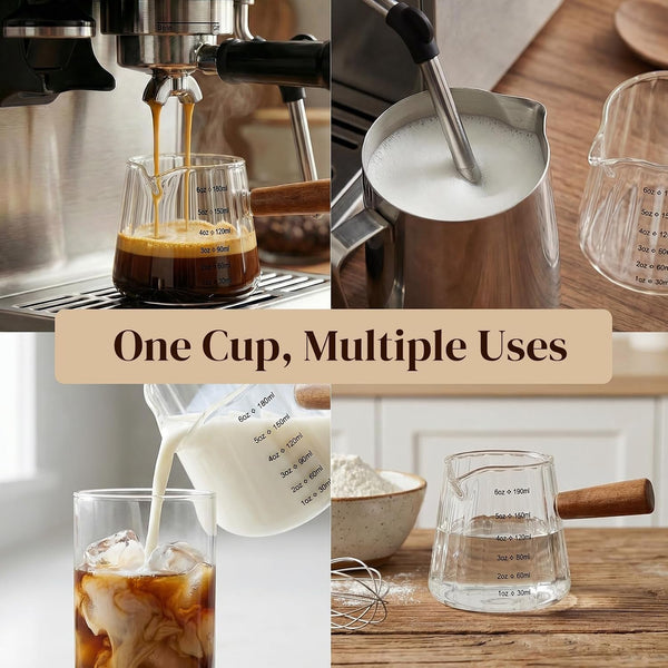 6Oz Espresso Shot Cups, Glass Measuring Cup, Coffee Bar Accessories7