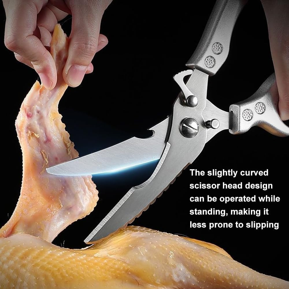 heavy-duty-kitchen-scissors-stainless-steel-poultry-shears-with-safety-lock-ergonomic-metal-handle-kitchen-shears-multifunctional-food-scissors-for-bone-cut-bottle-opener-fish-scaler-kitchen-gadget
