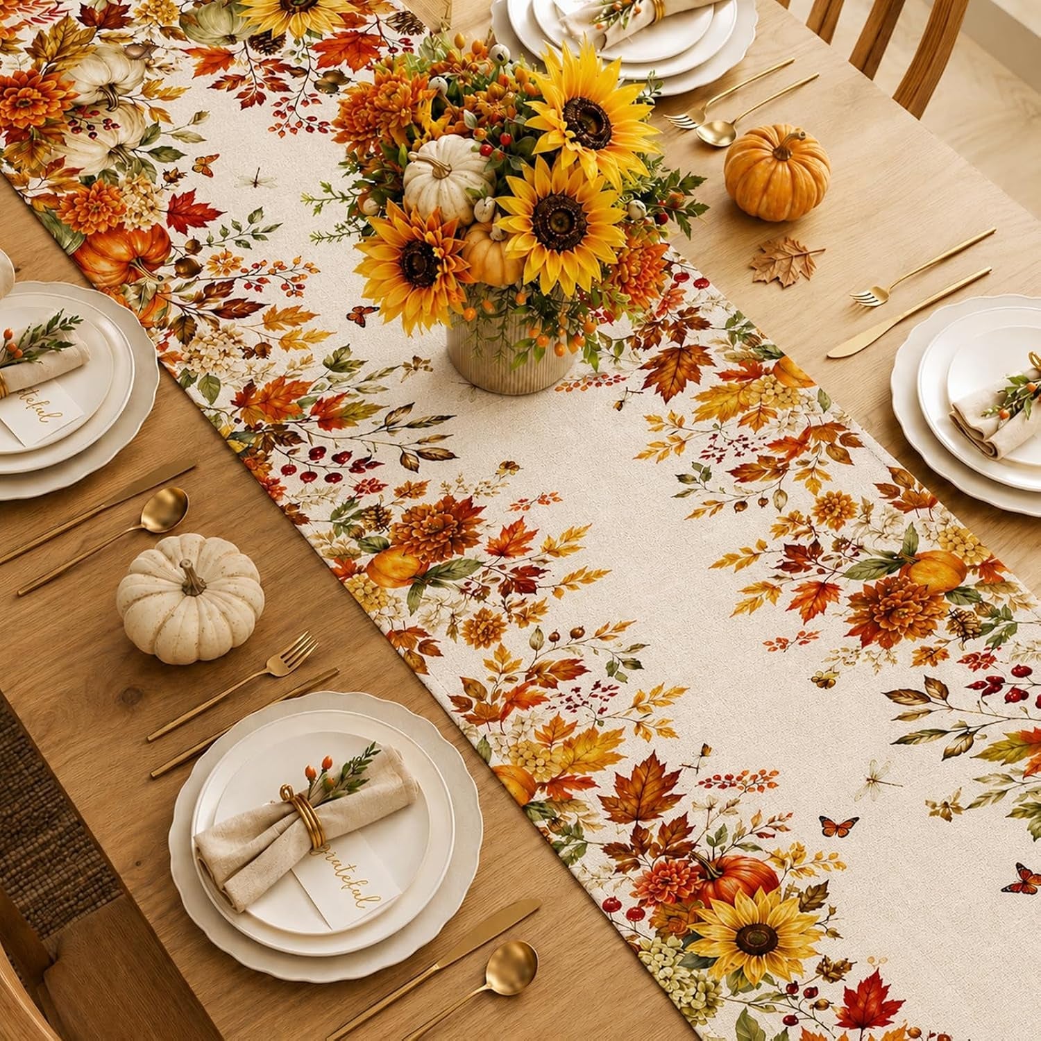 fall-table-runner-13-72-in-with-fall-decor-pumpkin-sunflower-leaf-orange-table-runner-linen-like-texture-ideal-table-decor-for-dining-rooms-kitchens-entryways