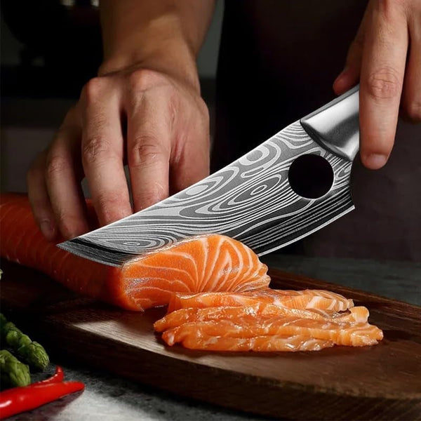 Meat Cleaver,Cleaver Knife Boning Knife for Kitchen Stainless Steel Cleaver Meat Fruit Boning Fishing Hunting Camping Kitchen Chef Knife (Color : Knife with Cover), LAMAJIGA58444