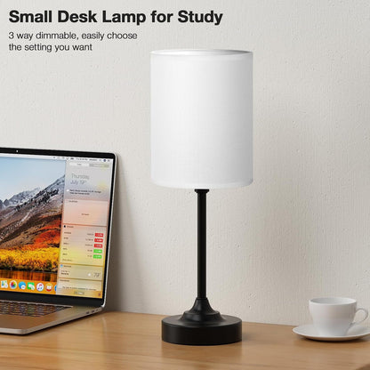 Small Bedside Lamp for Bedroom - 3-Way Dimmable Touch Table Lamp3
