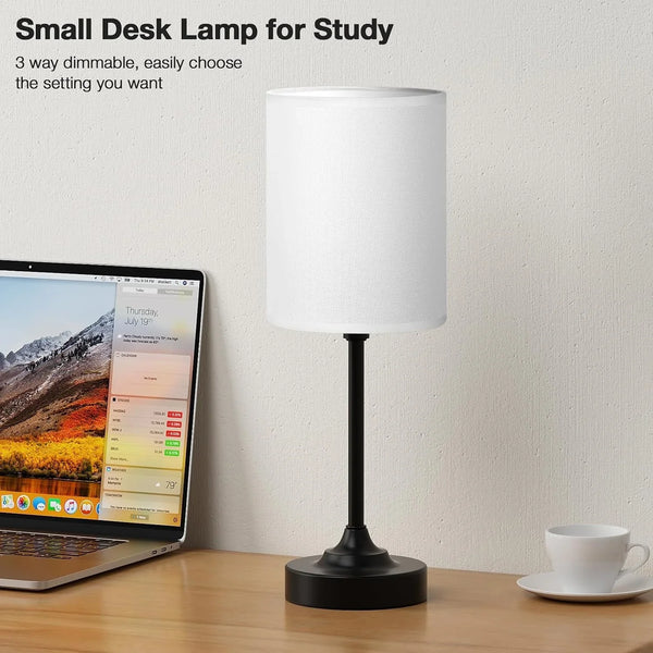 Small Bedside Lamp for Bedroom - 3-Way Dimmable Touch Table Lamp3