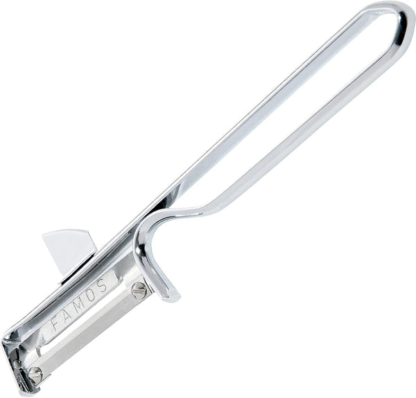 Famos 117122E7 Vegetable Slicer with 3 Slices + 1 Peeler Stainless Steel Blades Schnitzel Mouli Set5