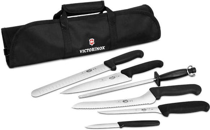 Victorinox Forschner 7 Pc Fibrox Deluxe Culinary Knife Roll Set,Black2