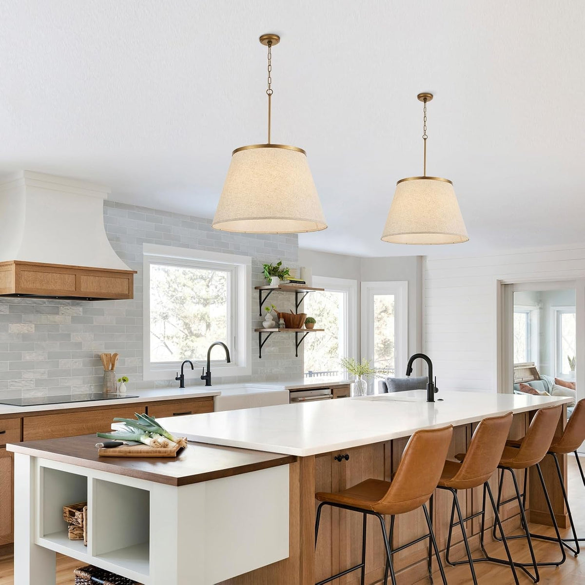 24-boho-chandelier-tapered-fabric-drum-and-antique-gold-accents-paint-finish-shade-pendant-lighting-for-nursery-room-dining-room-living-room-kitchen