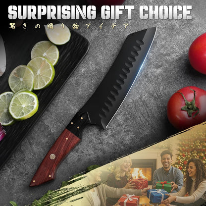 Santoku Knife 7 Inch - Japanese Chef Knife for Fish - Bunka Knives7