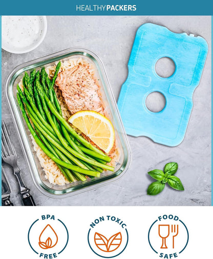Ice Packs for Lunch Boxes & Coolers - Freezer Packs - Original Cool Pack | Cooler Accessories for Beach, Camping & Fishing | Slim & Long-Lasting Reusable Ice Pack for Cooler6