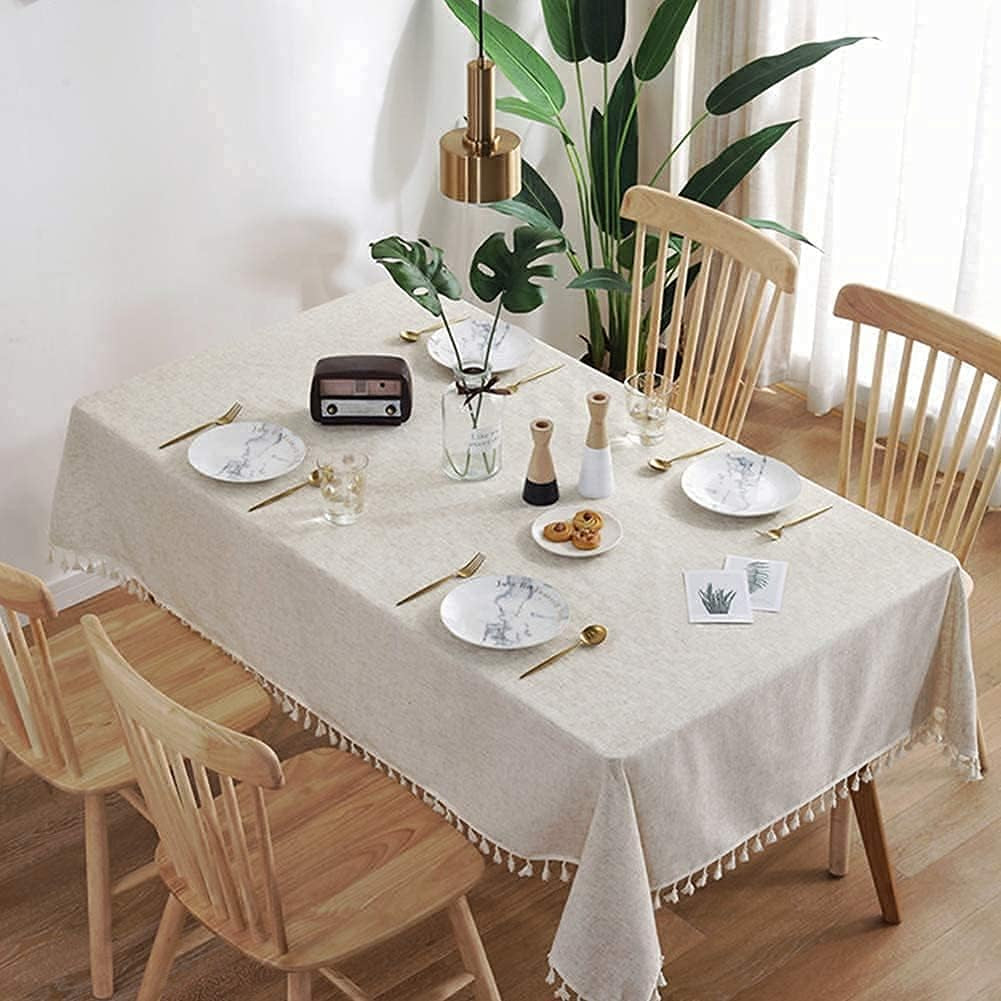 rectangle-linen-fabric-table-cloth-47-x-63-inch-dining-room-table-cover-tassels-easy-care-farmhouse-kitchen-tablecloth-indoor-outdoor-all-season