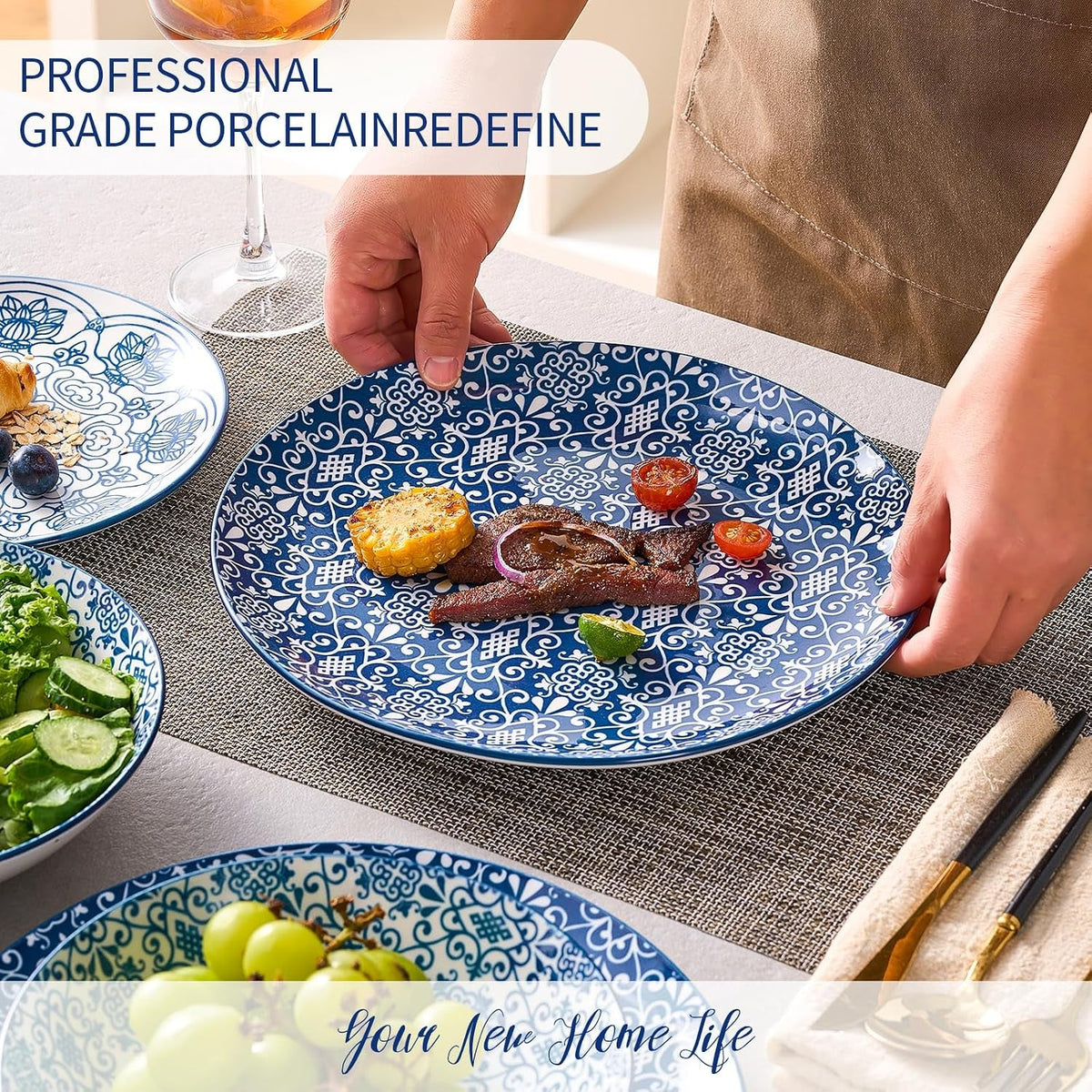 porcelain-dinnerware-sets-service-for-4-12-pcs-hand-drawn-plates-and-bowls-sets-handmade-ceramic-dish-set-chip-resistant-modern-plate-set-dishwasher-microwave-safe-vintage-blue