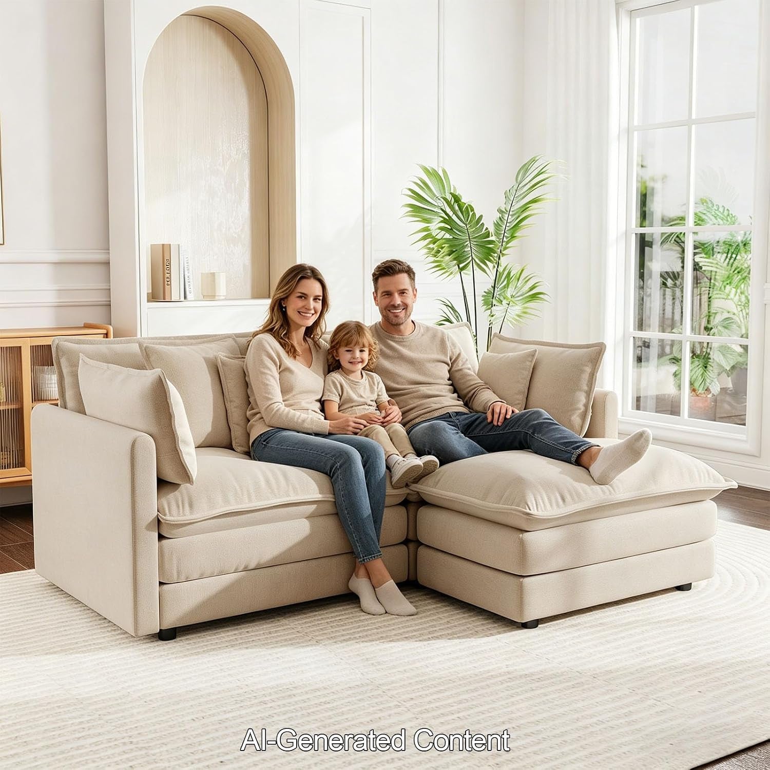 76-7-camel-small-l-shaped-cloud-couch-loveseat-sofa-with-ottoman