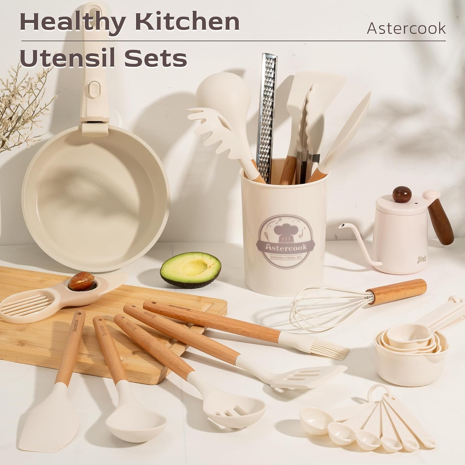 kitchen-utensils-set-39-pcs-silicone-cooking-utensils-set-with-wooden-handle-446-f-heat-resistant-food-grade-utensil-sets-bpa-free-kitchen-gadgets-tools-set-for-nonstick-cookware-cream
