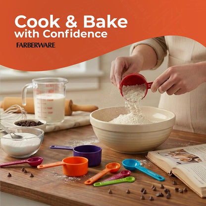 Color 9-Piece Measuring Cups and Spoons Set, Set of 97