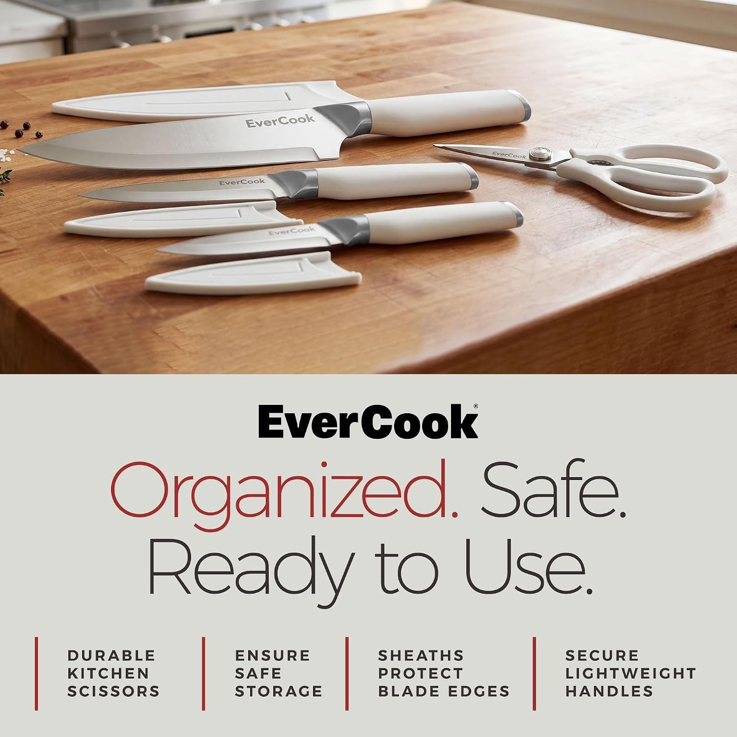 7-piece-knife-set-chef-utility-paring-scissors-3-sheaths-stainless-steel-cutlery-white-handles-matte-finish-hollow-ground-blades-electroplated-abs-bolsters-comfortable-grip