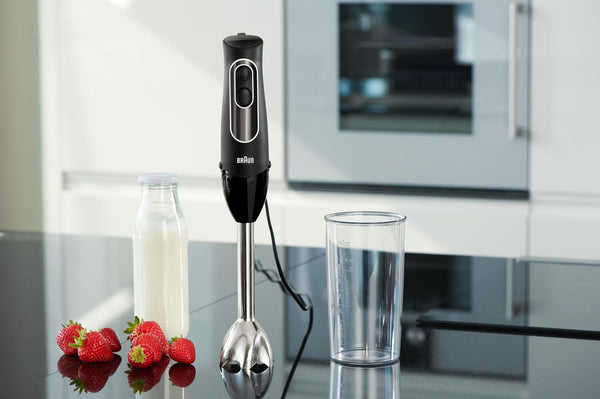 Braun Multiquick 5 Hand Blender, W/Beaker and Whisk, 350W, Dual Speed | #1 Hand Blender Brand, Beaker, Stainless Steel Blades, Slip Proof, Ergonomic Handle, Blend, Chop, Whisk, Mash, Crush, Puree2