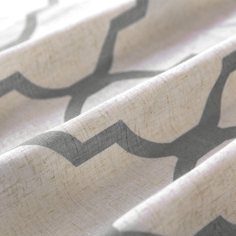 moroccan-tile-table-runner-linen-textured-for-kitchen-geometric-trellis-printed-table-cover-1-panel-55-l-soft-grey