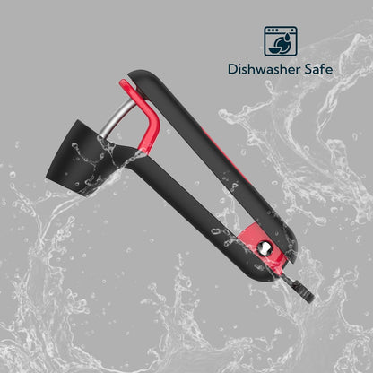 Cherry Pitter Tool, Cherry Core Remover | Larger Cross-Pitting Head, Safety Lock, Non-Slip Soft-Touch Handle, Dishwasher Safe6