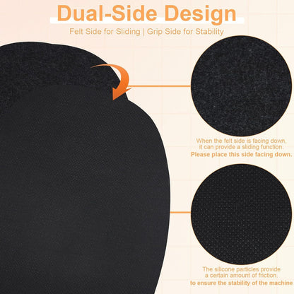2 Pack Slow Cooker Heat Resistant Mat for Hamilton - Oval Fits Mat Pot Better Saves Space,Double-Sided Design (Stable & Easy Movement), 17.32X11.81 Inch, Countertop Protection3