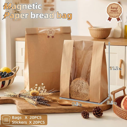 Manual Bread Slicer for Homemade Bread with 20 Bags and Acrylic Cover3