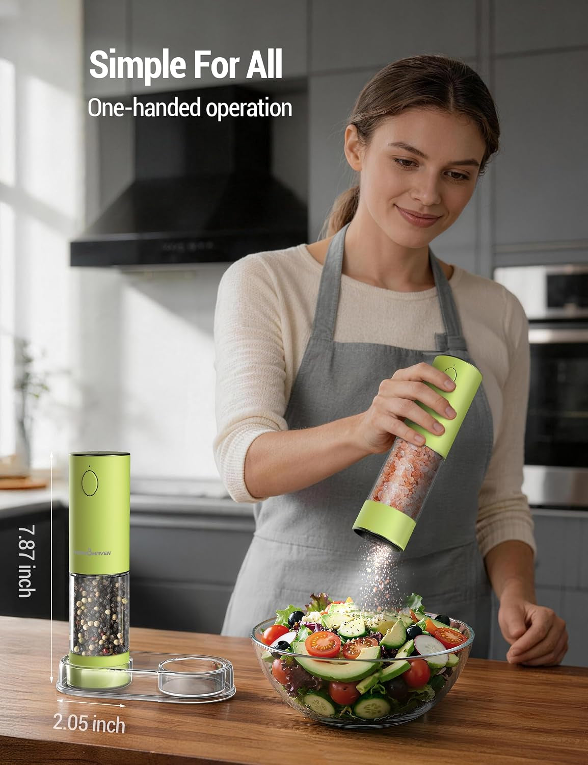 electric-salt-and-pepper-grinder-set-110ml-larger-rechargeable-automatic-salt-and-pepper-mill-grinder-with-6-adjustable-coarseness-electric-salt-and-pepper-shakers-led-pistachio