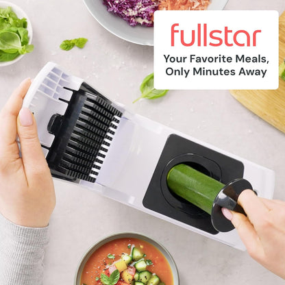 Pro Original Vegetable Chopper & Spiralizer, Kitchen Prep Tool | 4 in 1 Veggie Slicer, Onion & Fruit Cutter with Sharp Stainless Steel Blades & Container, All-In-One Food Prep Tool (White)9