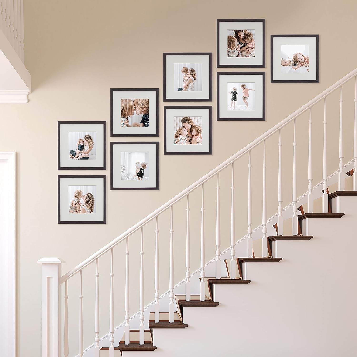 9-piece-gallery-wall-frame-set-12x12-inch-dark-oak