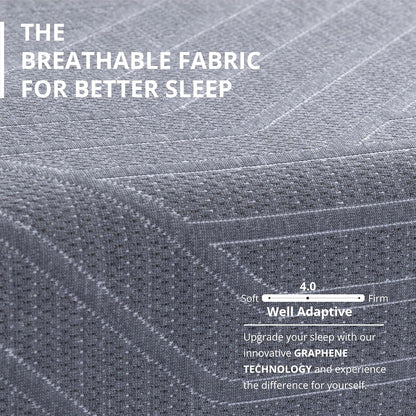 EGOHOME 10 Inch King Size Memory Foam Hybrid Mattress3