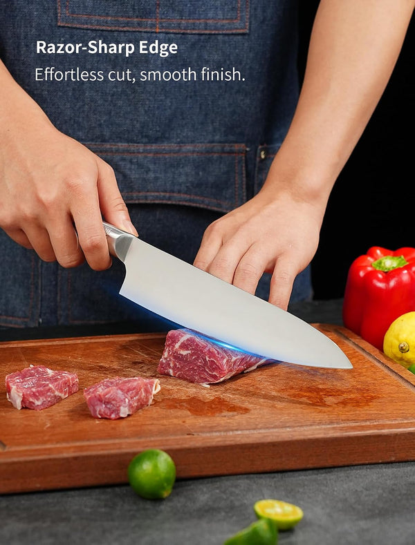 8 Inch Japanese Kitchen Knife – Professional Gyuto Chef Knife (Gift Box)4