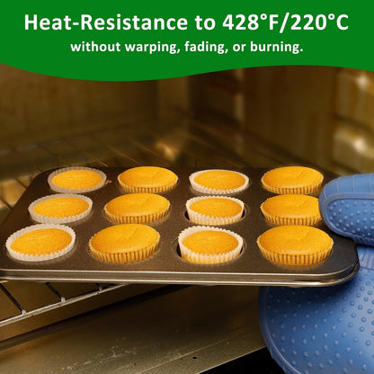 Parchment 400Pcs Mini Cupcake Liners for Baking - Natural Paper Muffin Liners for Mini Muffin Pan, Balanced Non-Stick/Excellent Grease-Proof, No Smell, Food Grade (Natural)4