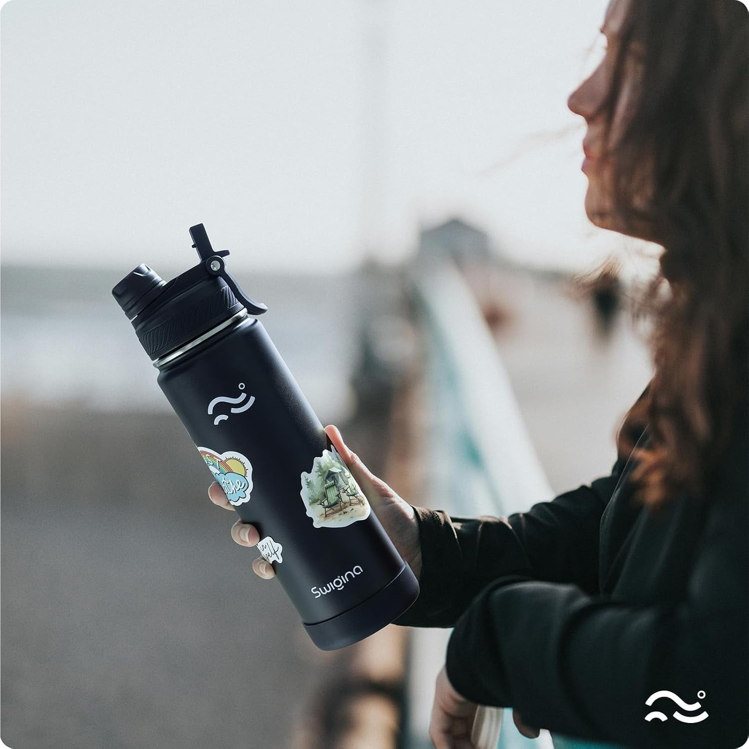 insulated-water-bottle-with-silicone-boot-36hrs-cold-18hrs-hot-diy-stickers-leakproof-bpa-free-black-24-oz-2-in-1-lid