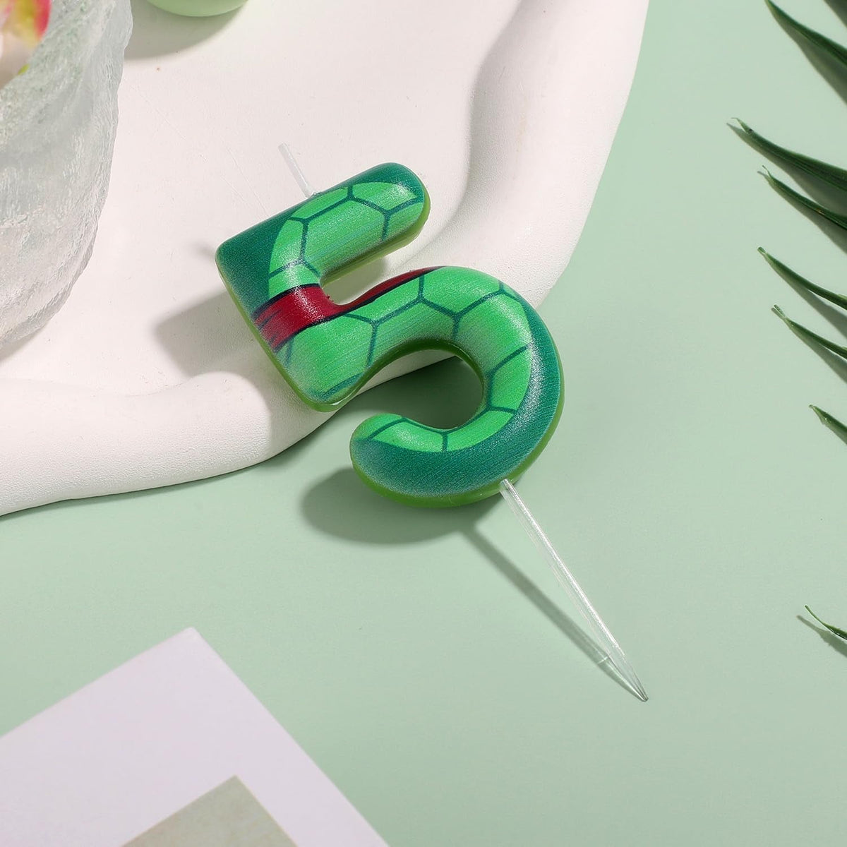 turtle-shell-birthday-candle-cartoon-turtle-themed-cupcake-number-candle