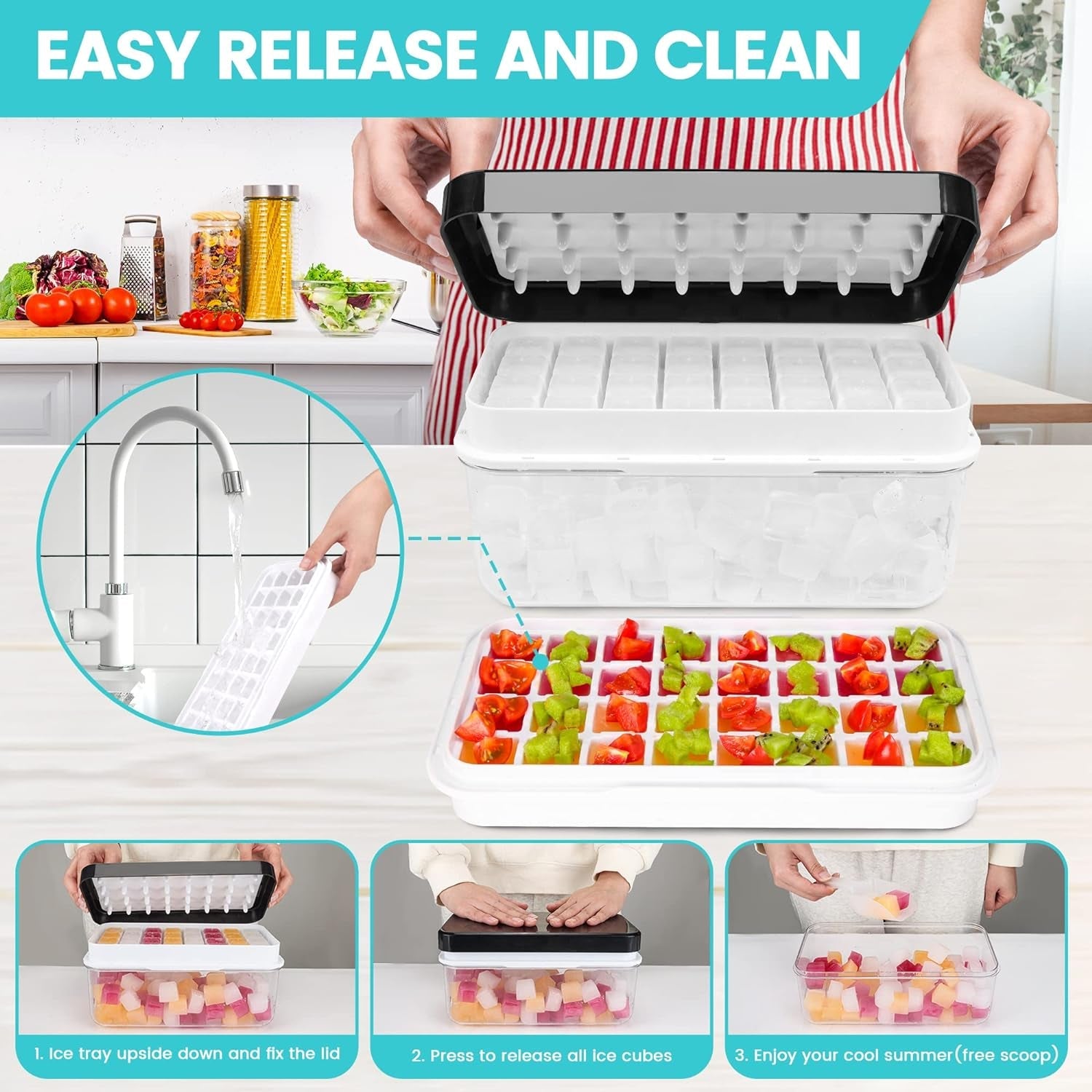 ice-trays-for-freezer-with-lid-bin-ice-cube-tray-making-64-pcs-ice-cubes-easy-press-to-release-ice-ice-tray-with-storage-bin-chilling-cocktail-whiskey-coffee-2-trays-1-ice-bucket-scoop-black