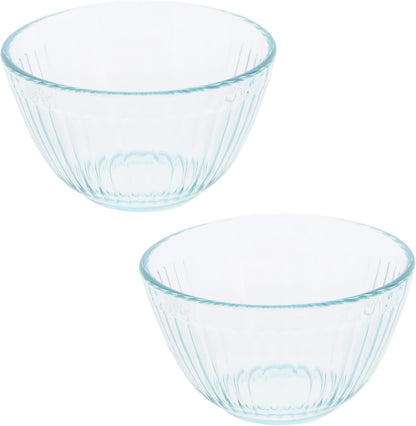 7401 3-Cup Sculpted Glass Mixing Bowl (2-Pack) - Made in USA1