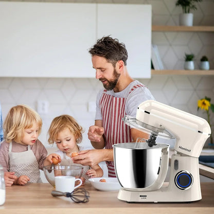 Stand Mixer, 6.5QT 10-Speed Tilt-Head 3-IN-1 Electric Food Mixer | Kitchen Mixer with Bowl, Dough Hook, Whisk and Beater, Household Mixer for Baking, Cake and Most Home Cooks, Dishwasher Safe7