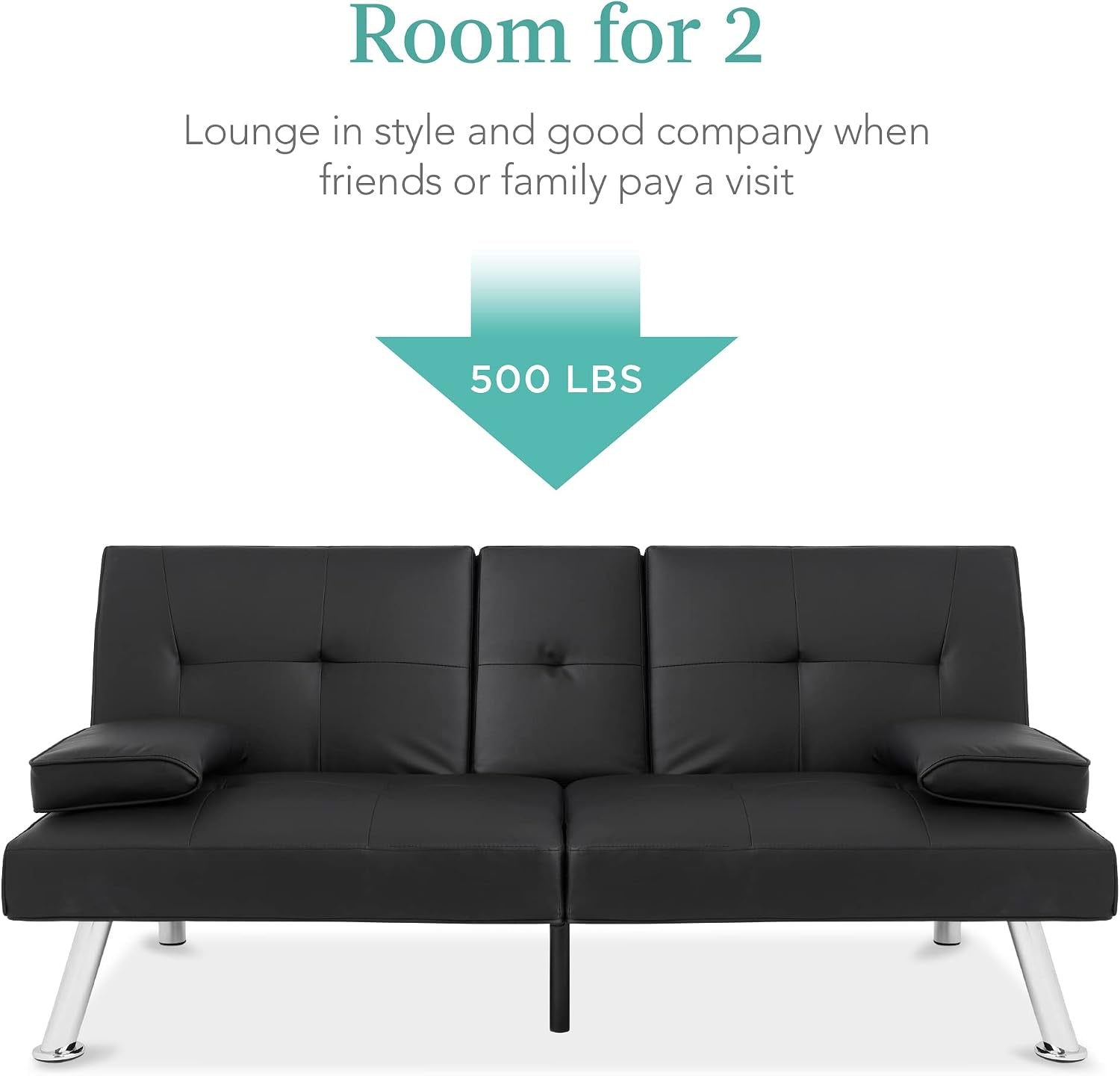 faux-leather-upholstered-modern-convertible-futon-adjustable-folding-sofa-bed-guest-bed-w-removable-armrests-black