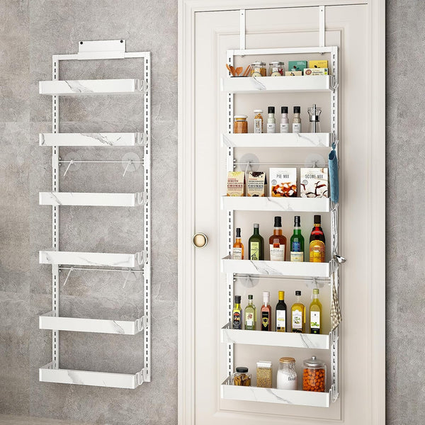 over the Door Pantry Organizer, 6-Tier Adjustable Basket Spice Rack1