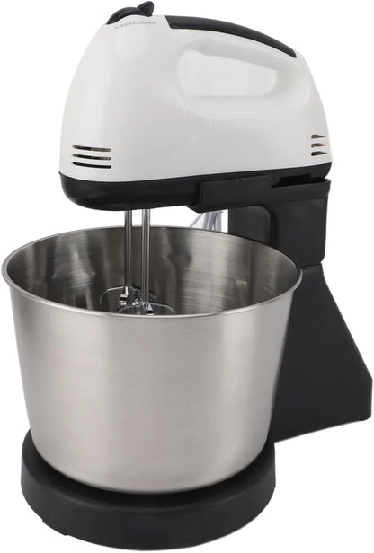 Electric Stand Mixer, 7 Speed Adjustment, 1.7L Stainless Steel Bowl, Multifunctional Handheld Blender with Dough Hook for Kitchen Use4