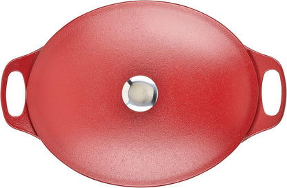 NITRO Cast Iron Dutch Oven, 6.5 Quart, Red9